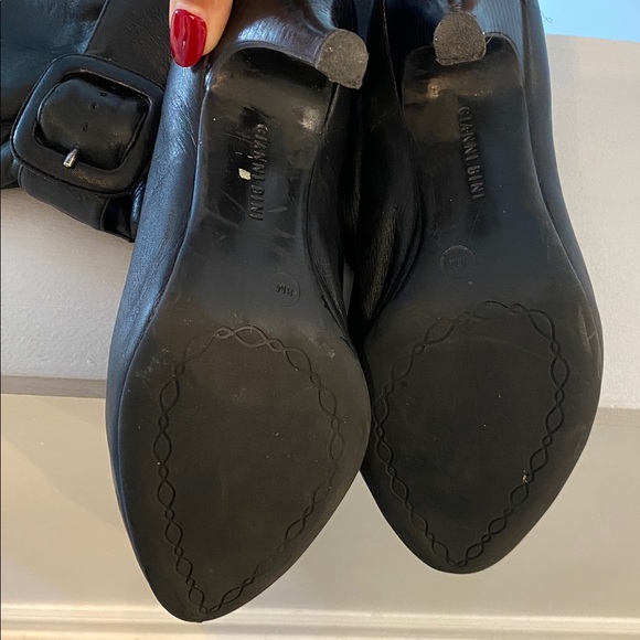 Ganni Black Heeled Leather Boots - Picture 5 of 5